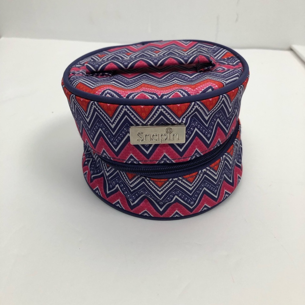 Snapin Travel Jewelry Case Chevron pattern